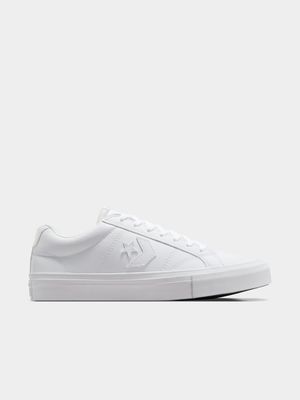 Mens Converse Sport Casual Faux Leather White Sneakers