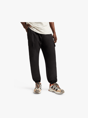 Men's Black Cargo Jogger Pants