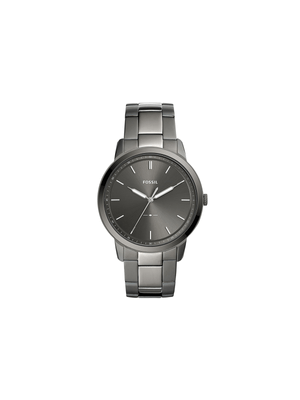 Fossil Men's Minimalist Gunmetal Bracelet Watch