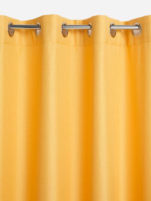 Jet Home Harvest Gold Lyra Eyelet Curtains 140x225