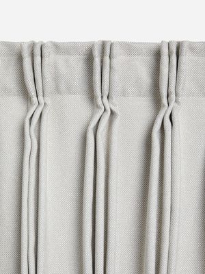 Jet Home Cream Chloe Blockout Taped Curtain 230x218