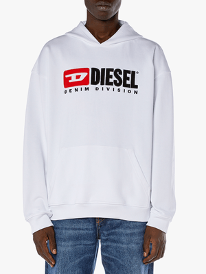 Men's Diesel White S-Boxt-Hood-Div Sweater