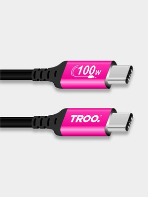 TROO Certified Ultra Fast Charge 100W TypC Cable