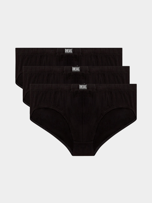 Men's Diesel Black Umbr-Phabio-Threepack Underpants