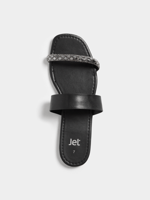 Jet Women's Black Diamate Sandals