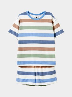 Cotton On Kids Multi Damon Shorts Sleeve Pyjama Set