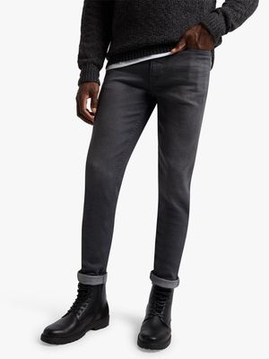 Men's Dark Grey Skinny Jeans