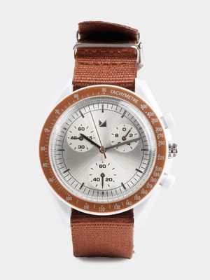 Men's Markham Casual Nato Brown Watch