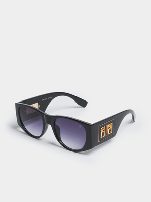 Metal Tip Square Sunglasses