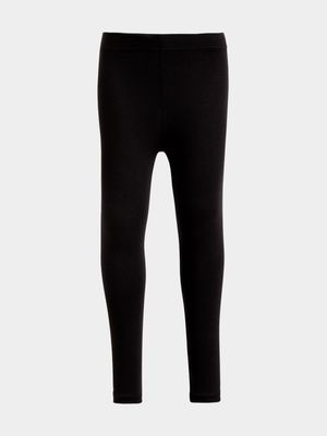 Jet Younger Girls Black Leggings