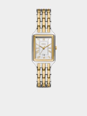 Fossil Raquel Two-Tone Stainless Steel Bracelet Watch