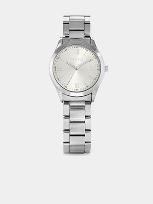 Tempo Men’s Silver Tone Bracelet Watch