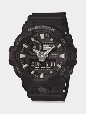 Casio G-Shock Ana Digi Black Resin Watch