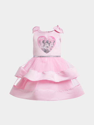 Jet Younger Girls Pink Minnie Mouse Dress