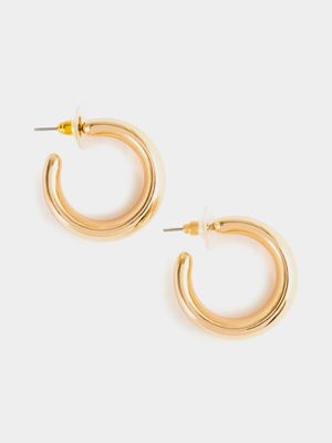 Small Chunky Hoop Earrings