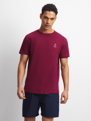 Mens APX Essential Burgundy Tee