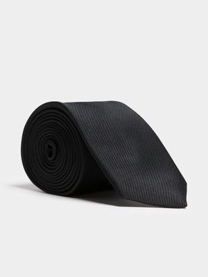 Men's Markham Regular Black Plain Tie