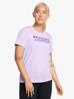 Womens Under Armour Big Logo Pack Lilac Tee