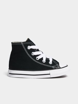 Junior Infant Converse All Star Black/White Hi Sneakers