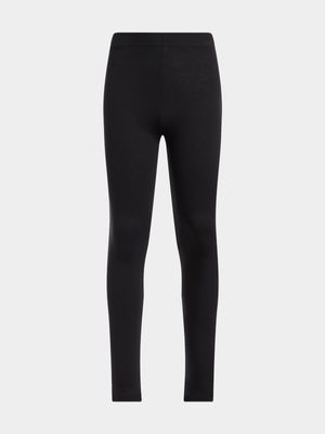 Jet Older Girls Black Leggings