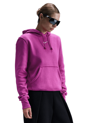 Womens Nike Sportswear Phoenix Fleece Hot Fuchsia Pullover Hoodie