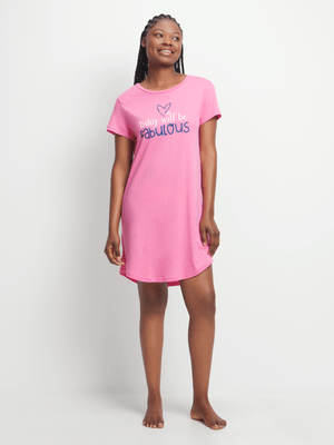 Jet Women's Pink Love Sleep Shirt