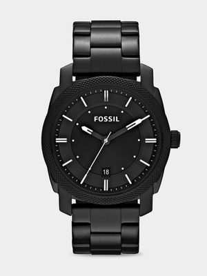 Fossil Men's Machine Black Stainless Steel Watch