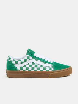 Vans Junior Old Skool Check Green/White Sneaker