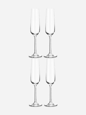 Guesthouse Crystal Champagne Glasses set of 4 250ml