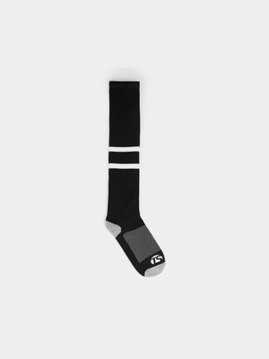 Junior TS Non-slip Black/White Football Socks