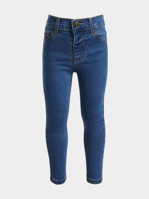 Older Girl's Mid Blue Skinny Jeans