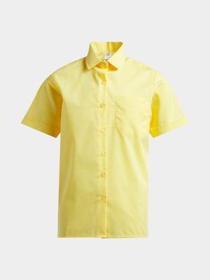 Jet Boys Maize Short Sleeve School Shirt