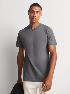 Men's Markham V-Neck Charcoal T-Shirt