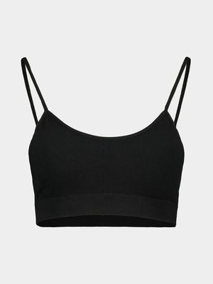 Women's Black Seamless Bra