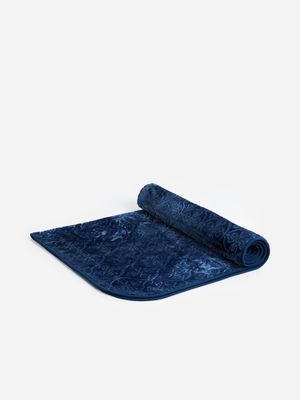 Jet Home Navy Embossed Blanket 195X220