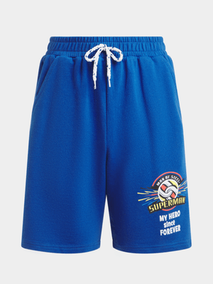 Jet Older Boys Blue Superman Shorts