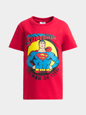 Jet Younger Boys Red Superman T-Shirt