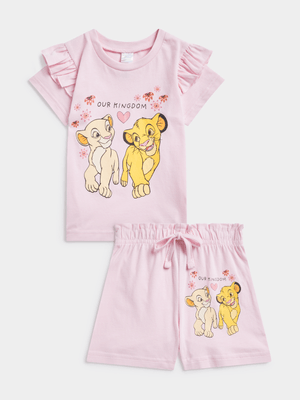 Jet Toddler Girls Pink Simba & Nala Set