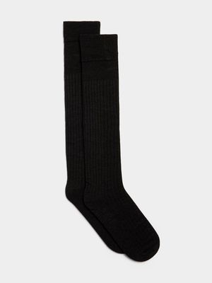 Jet Boys Grey Knee High 2 Pack School Socks