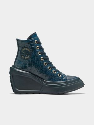 Converse Women's Chuck 70 De Luxe Blue/Black Wedge