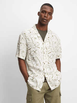 Men's Natural Abstract Foliage Shirt