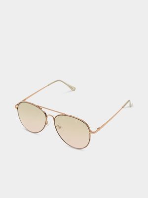 Men's Markham Aviator Gold Sunglasses