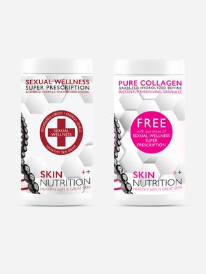 Skin Nutrition Sexual Wellness Super Prescription Capsules with FREE Collagen Granules Combo