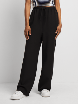 Women's Black Smart Pull On Pants