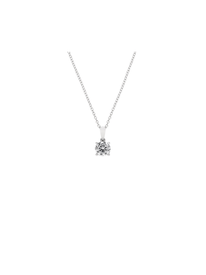 Cheté Sterling Silver Cubic Zirconia Classic Solitaire Pendant Necklace