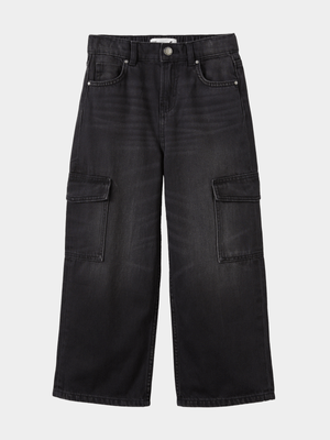 Cotton On Kids Black Boy Super Baggy Jeans