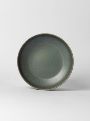 Forest Reactive Glaze Bowl Green 18cm