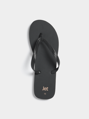 Jet Men's Black/Stone Flip Flops