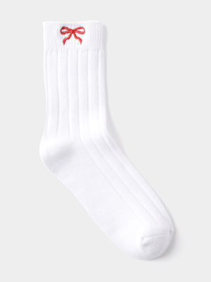 Women's Cotton On White The Signature Crew Socks