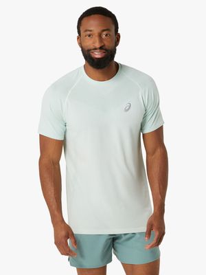 Mens Asics Seamless Short Sleeve Light Celadon Tee